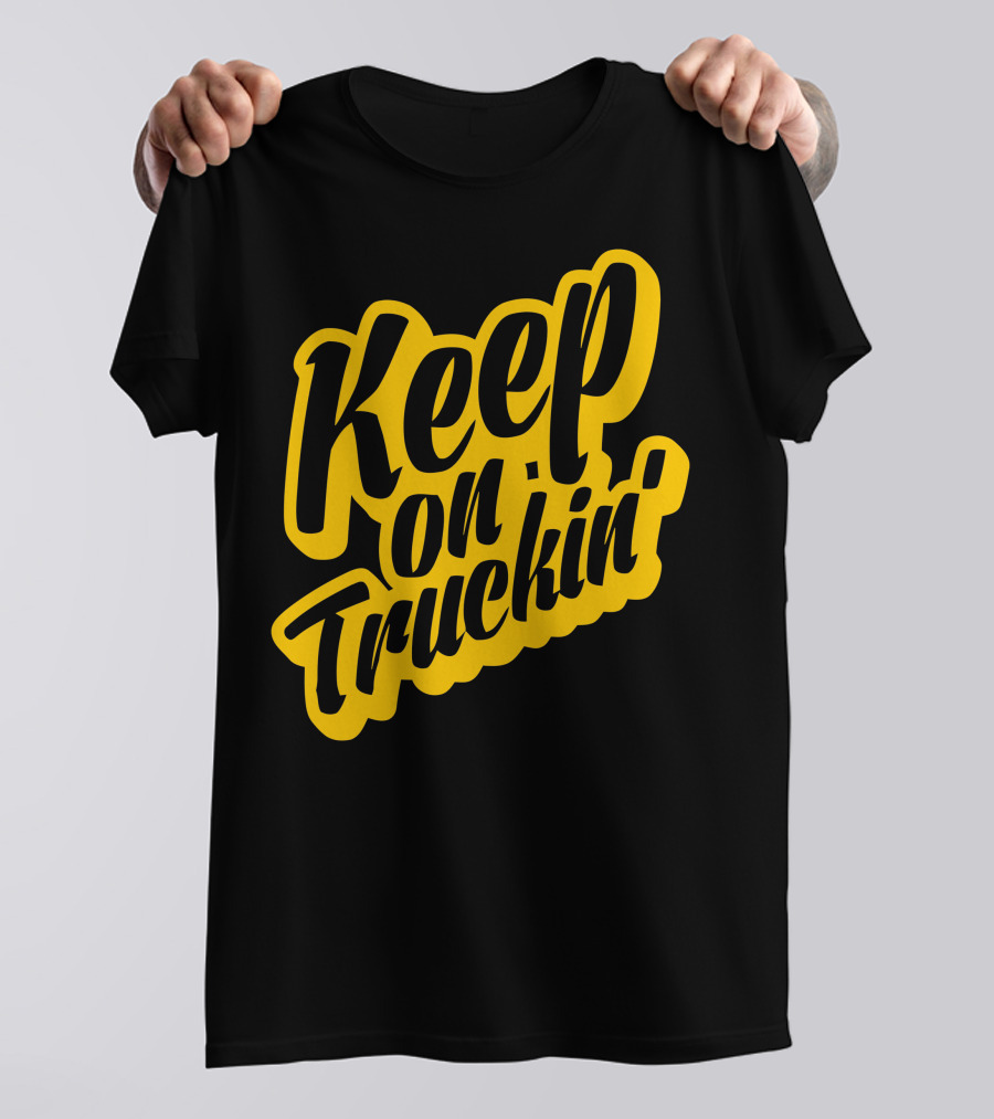 Keep On Truckin Robert Crumb Style Vintage Retro 1970s Lettering T-Shirt