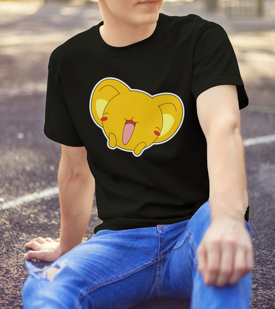 Kero Smile Yellow Cute Character Face Tongue Out T-Shirt