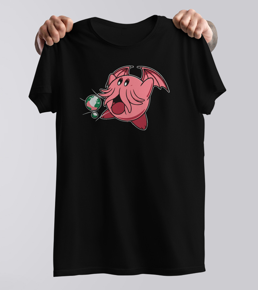 Kirbythulhu Eldritch Creature Crossover T-Shirt