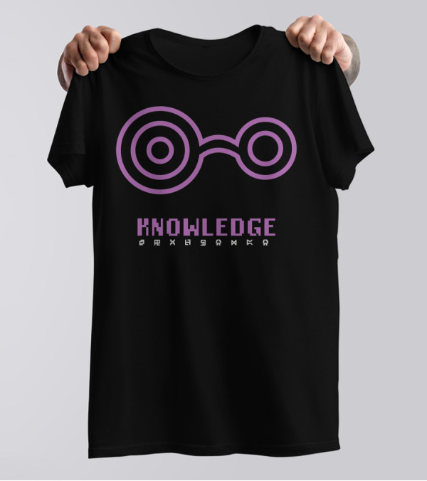 Knowledge Minimalist Glasses T-Shirt