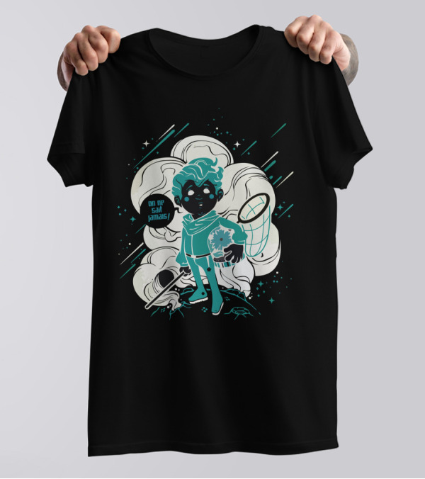 Le Petit Prince On Ne Sait Jamais Starry Adventure With Net And Planet T-Shirt