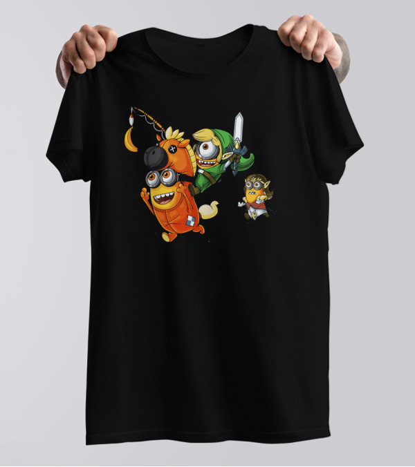 Legend Of Minion Adventure With Sword And Unicorn T-Shirt