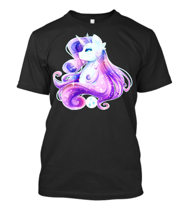 Shining Beautiful Unicorn With Colorful Flowing Mane And Sparkling Accents T-Shirt