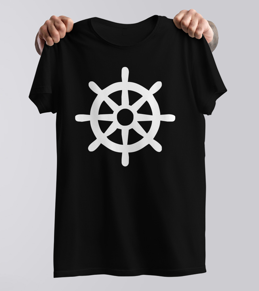 Steering Wheel Sail Boat Nautical Helm T-Shirt