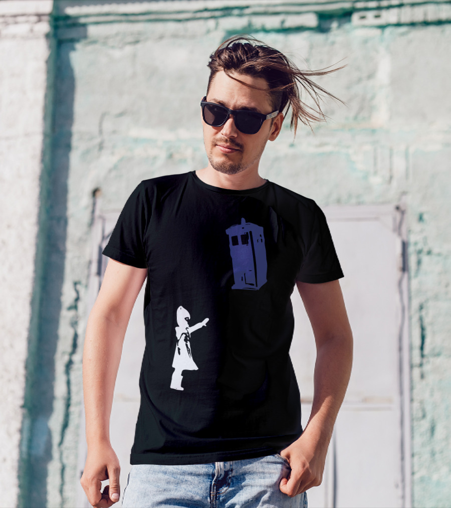 Stencil Doctor Who Tardis Child Iconic T-Shirt