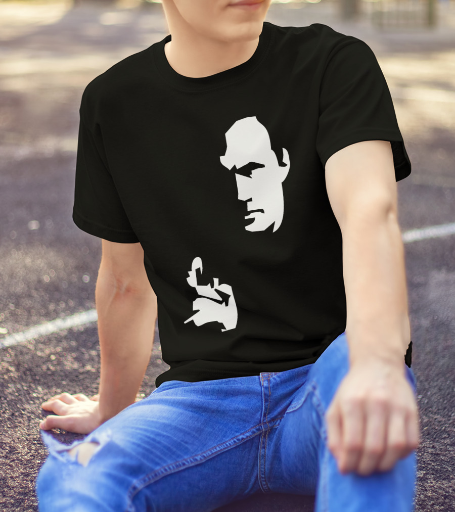 Steven Seagal High Quality Silhouette Iconic Pose T-Shirt