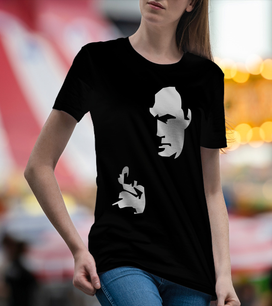 Steven Seagal High Quality Silhouette Iconic Pose T-Shirt