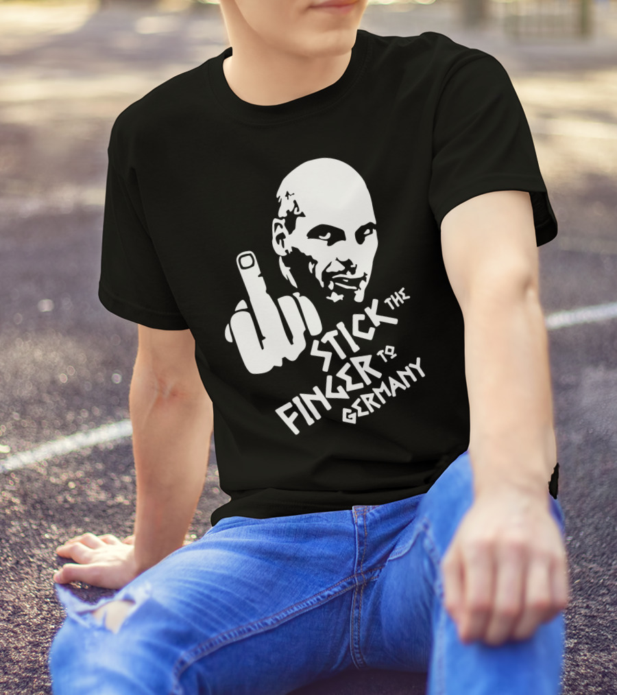 Stick The Finger To Germany Gesture Face T-Shirt