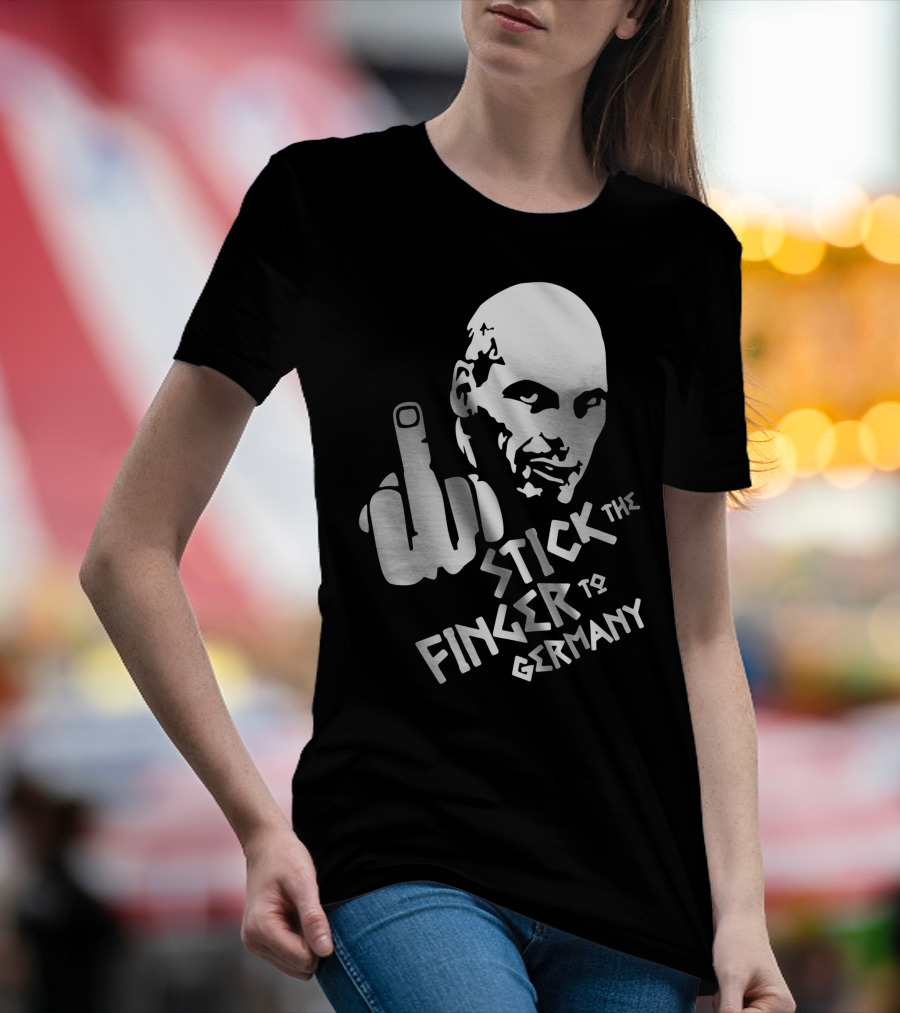 Stick The Finger To Germany Gesture Face T-Shirt