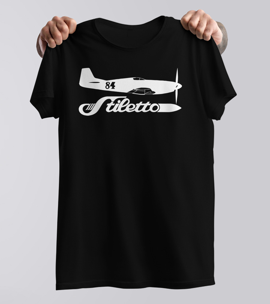 Stiletto 84 Mustang Reno Air Racer Merlin Racing Decal T-Shirt
