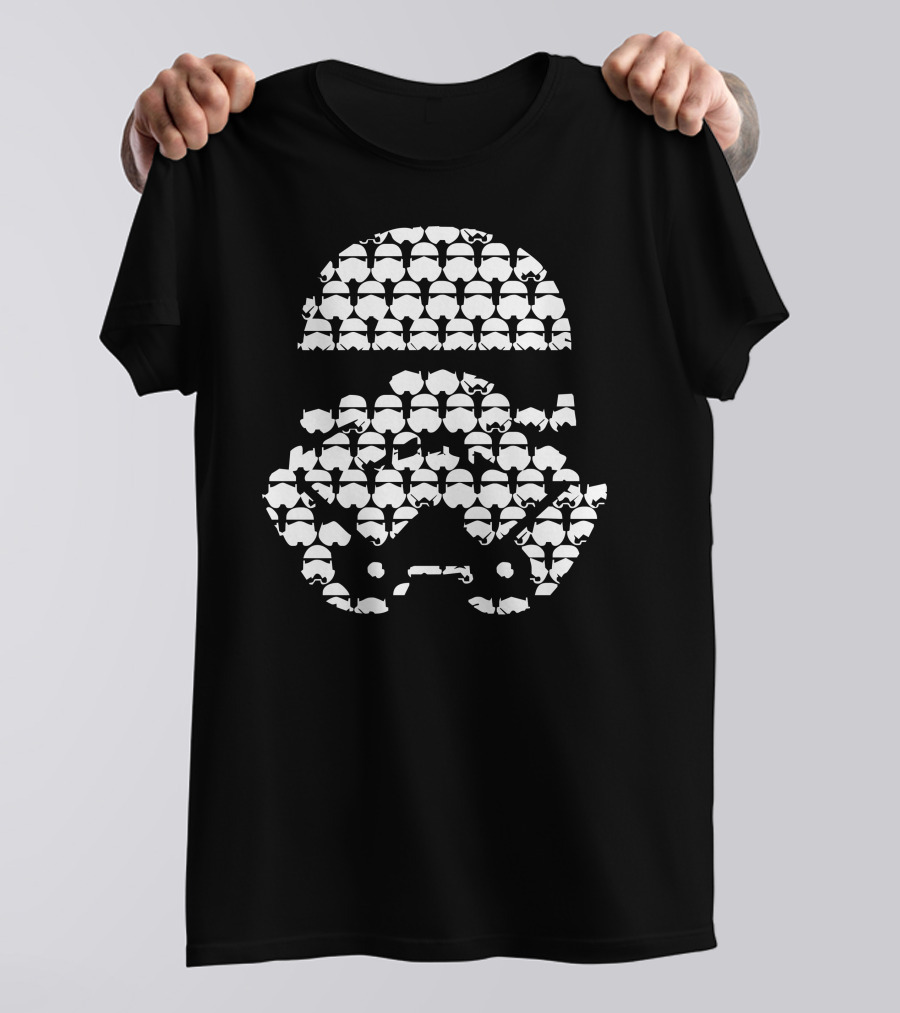 Stormtrooper Pattern Star Wars Direct To Garment Printed T-Shirt