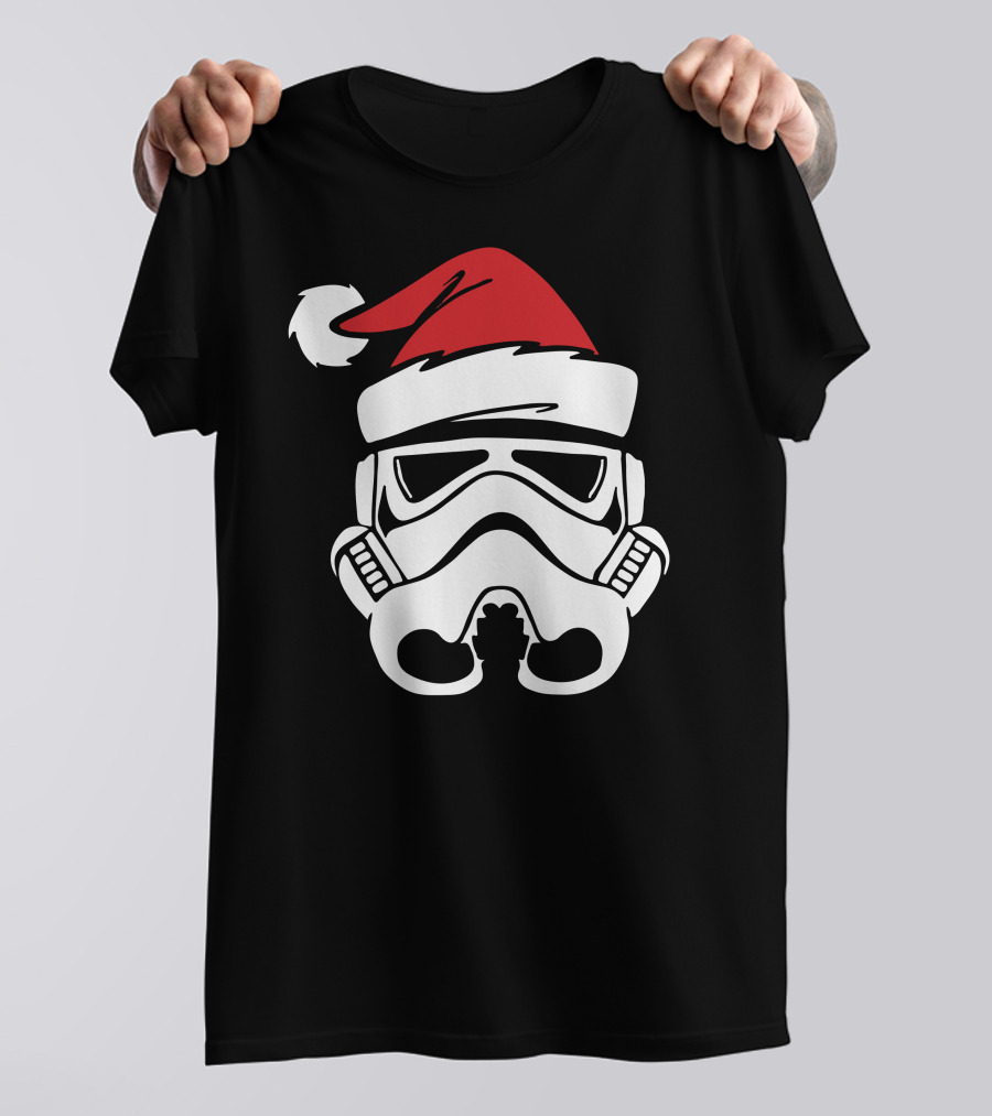 Stormtrooper Santa Funny Christmas Star Wars Holiday Mashup T-Shirt