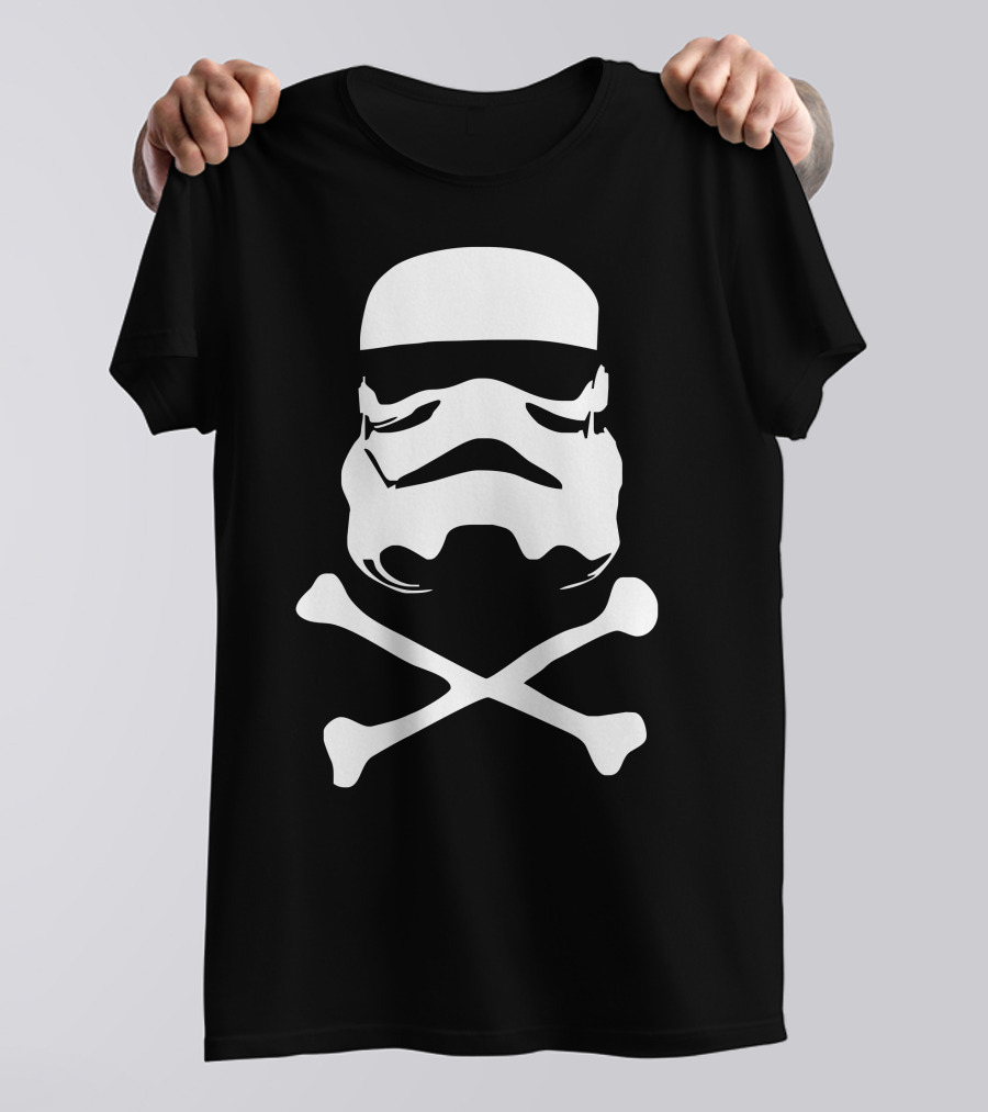 Stormtrooper Skull Crossbones Star Wars Space Pirate Nerd T-Shirt