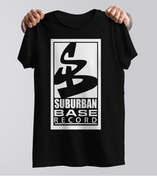 Suburban Base Records Logo Design SB T-Shirt