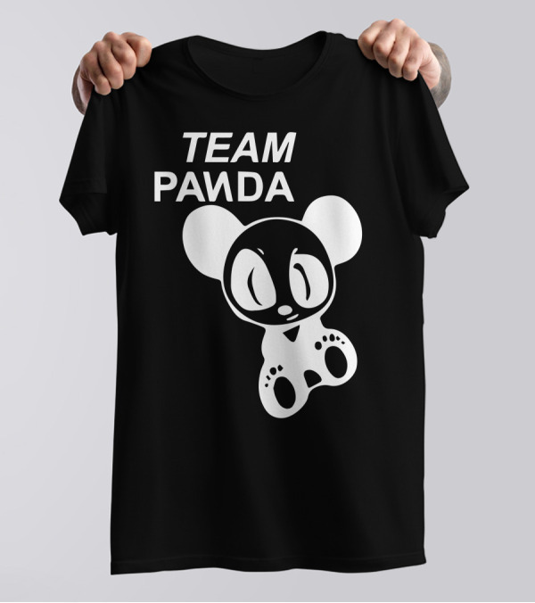 TEAM PANDA Cute Panda Cartoon T-Shirt