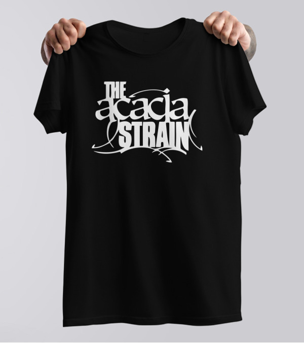 The Acacia Strain Bold White Script T-Shirt
