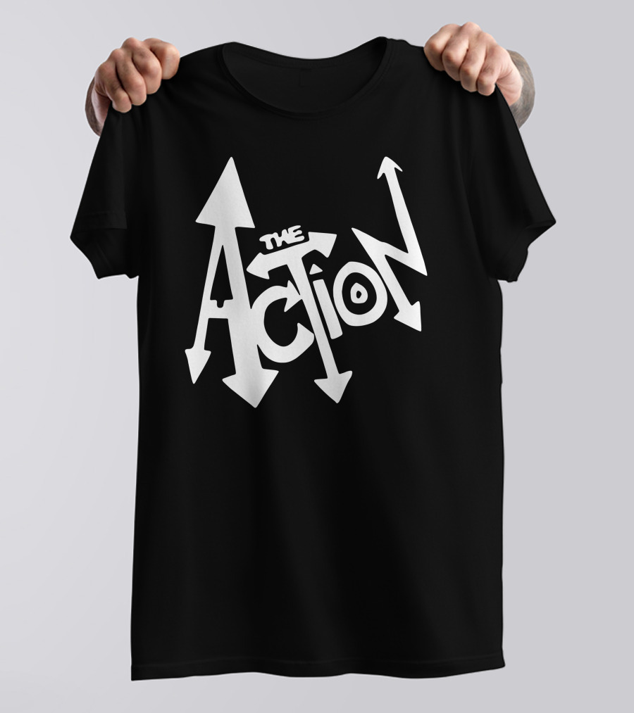 The Action Arrows Bold Typography T-Shirt