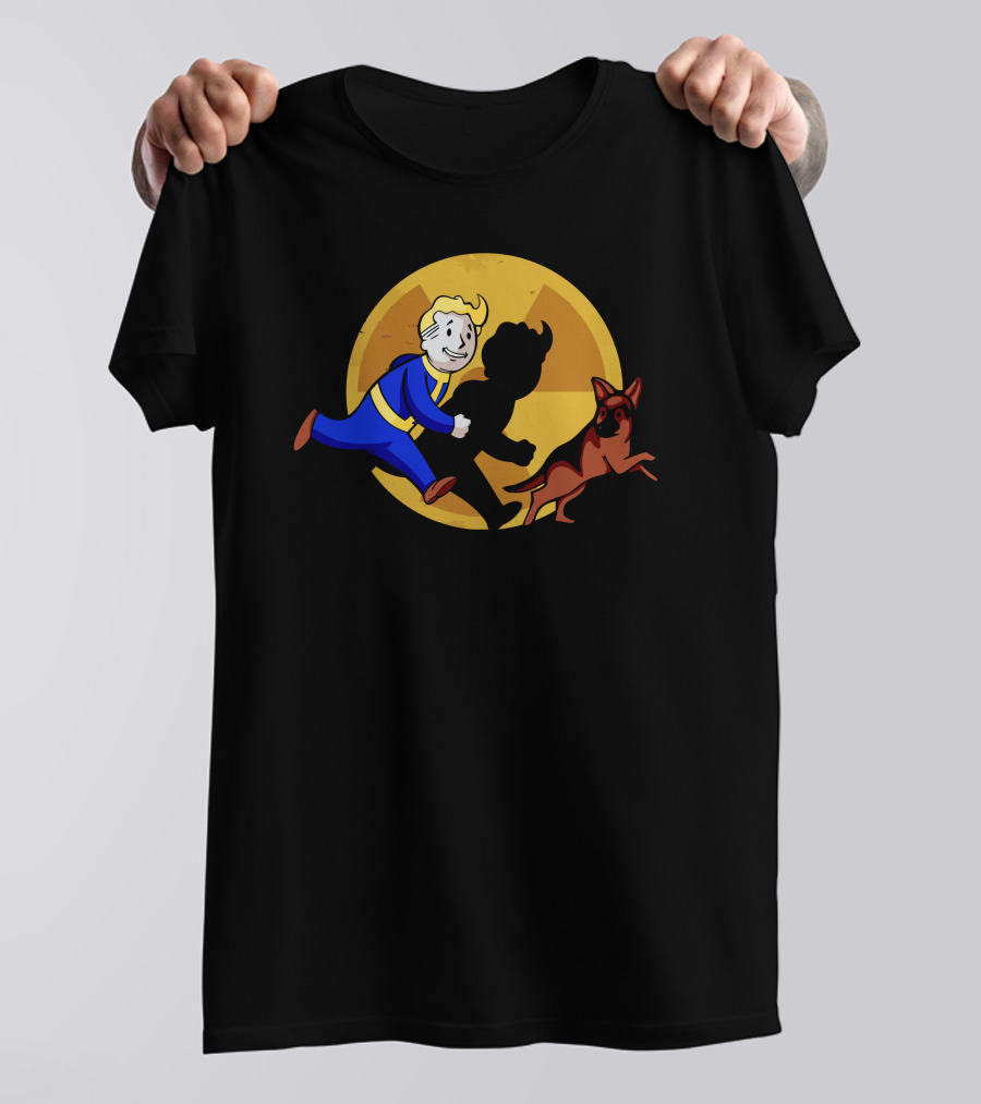 The Adventures Of Vault Bout Dog Companion In Post-Apocalyptic Quest T-Shirt