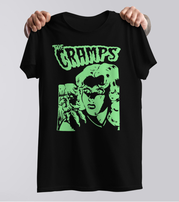 The Cramps Vintage Horror Comic Style Monster Woman T-Shirt