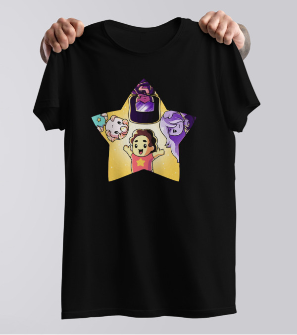 Steven Universe Crystal Gems Star Characters T-Shirt