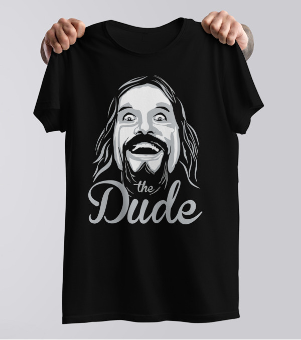 The Big Lebowski The Dude Lebowski Character Face T-Shirt