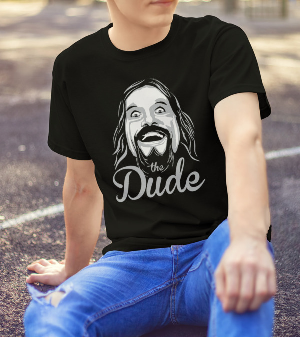 The Big Lebowski The Dude Lebowski Character Face T-Shirt