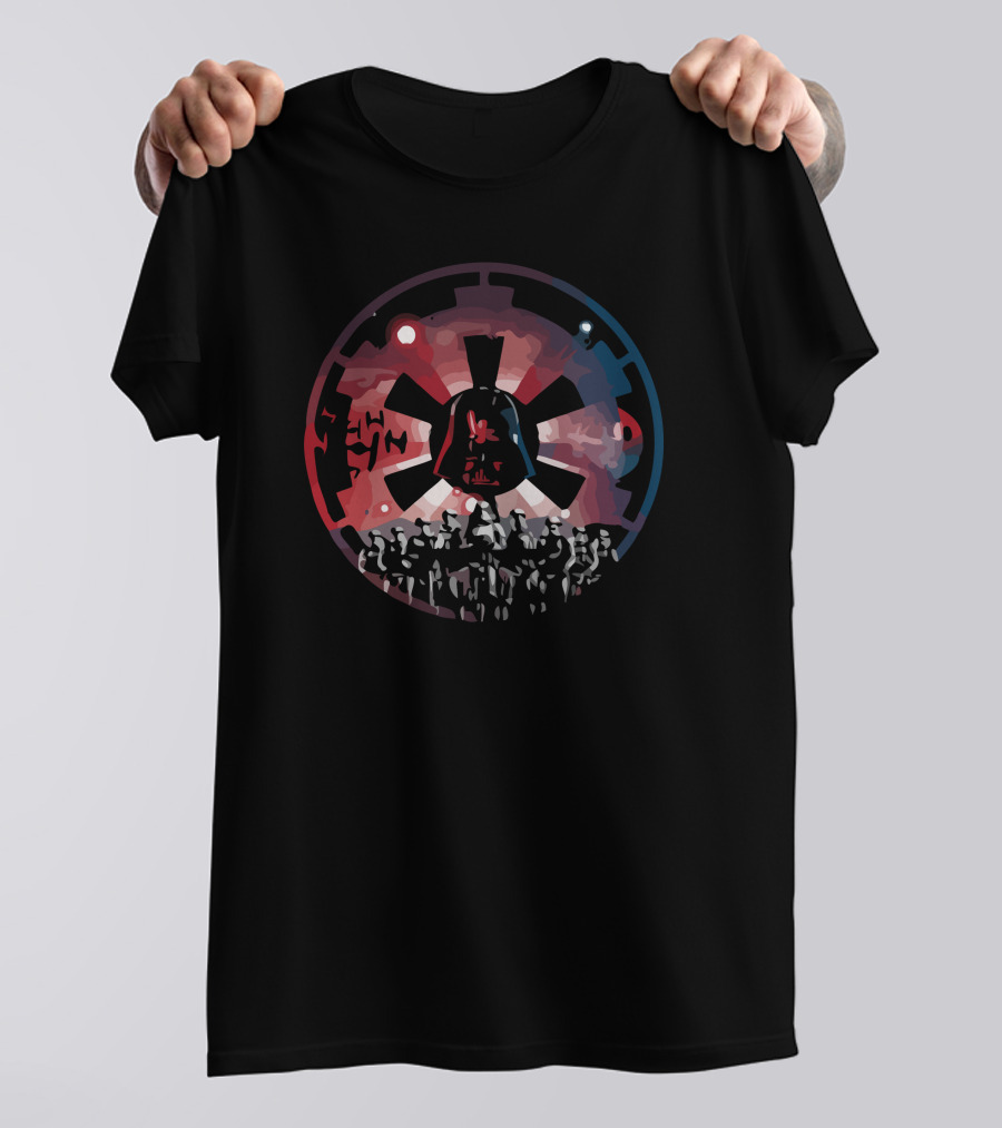 The Empire Rises Darth Vader Troopers Star Wars Badge T-Shirt