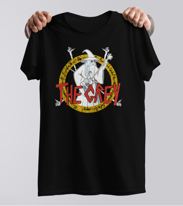 The Grey Wizard Guitar In Enchanted Circle T-Shirt
