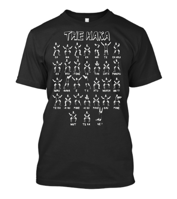 The Haka New Zealand Rugby Ka Mate Dance Moves Diagram T-Shirt
