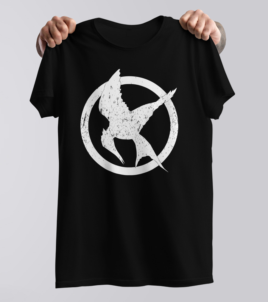 The Hunger Games Mockingjay Emblem Circle Motif T-Shirt