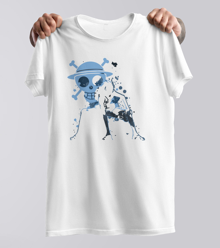 One Piece Luffy And Jolly Roger T-Shirt