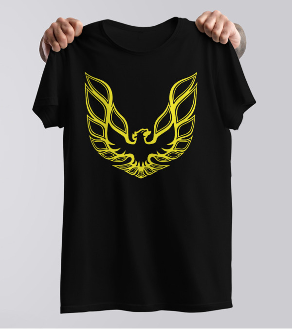 Pontiac Firebird Iconic Yellow Phoenix Emblem T-Shirt