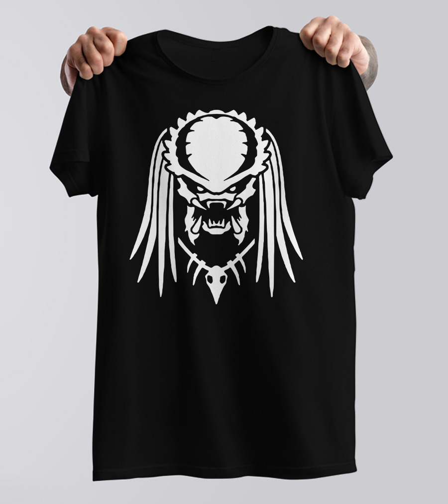 Predator Yautja Mask Icon Jungle Hunter T-Shirt