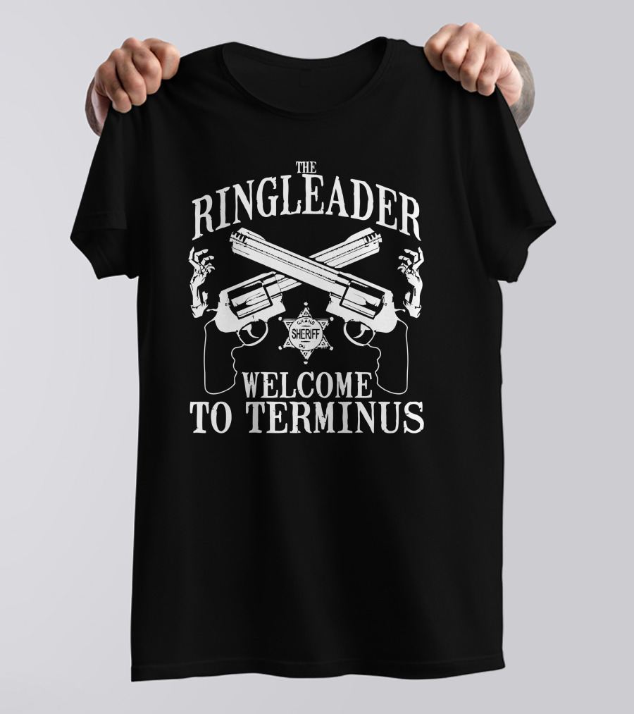 The Ringleader Welcome To Terminus Sheriff Badge Revolvers T-Shirt