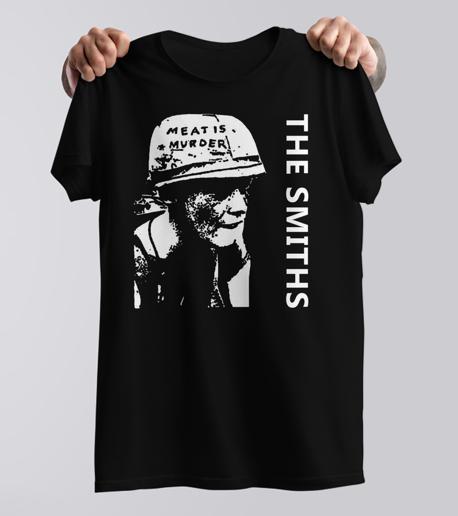 The Smiths Meat Is Murder Helmet Soldier Image T-Shirt