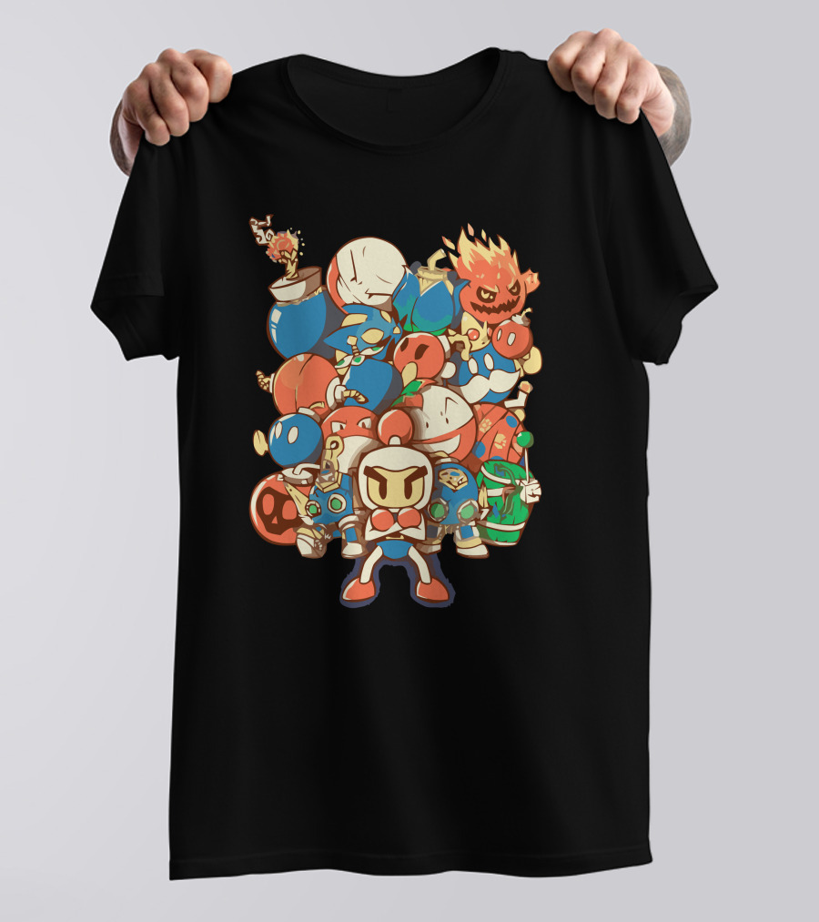 Bomberman Ultimate Collection Bomb Characters Retro T-Shirt