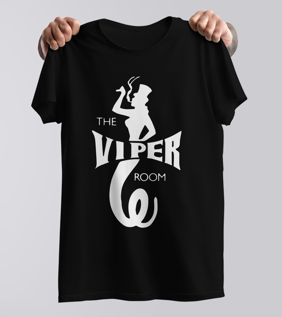 The Viper Room Silhouette Logo Smoking Woman T-Shirt