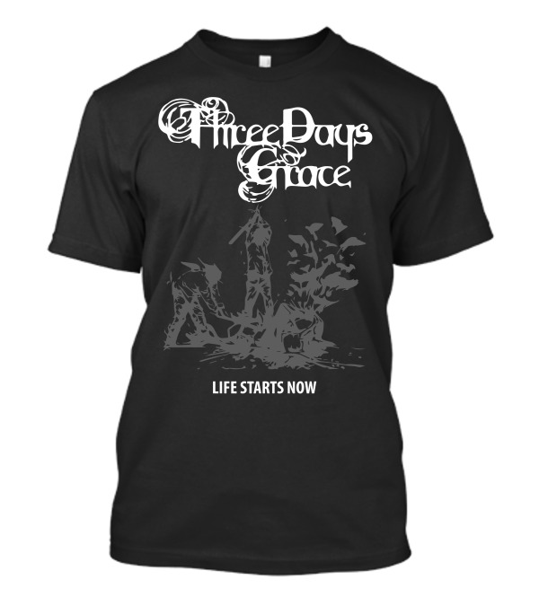 Three Days Grace Life Starts Now Gothic Band T-Shirt