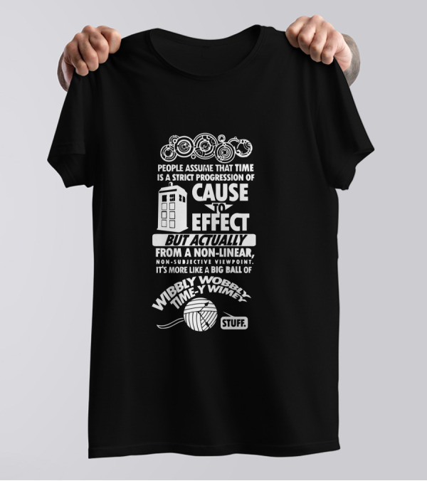Doctor Who Wibbly Wobbly Timey Wimey TARDIS Stuff T-Shirt