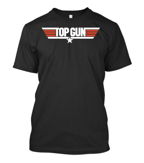 Top Gun Logo Star Red Stripes T-Shirt