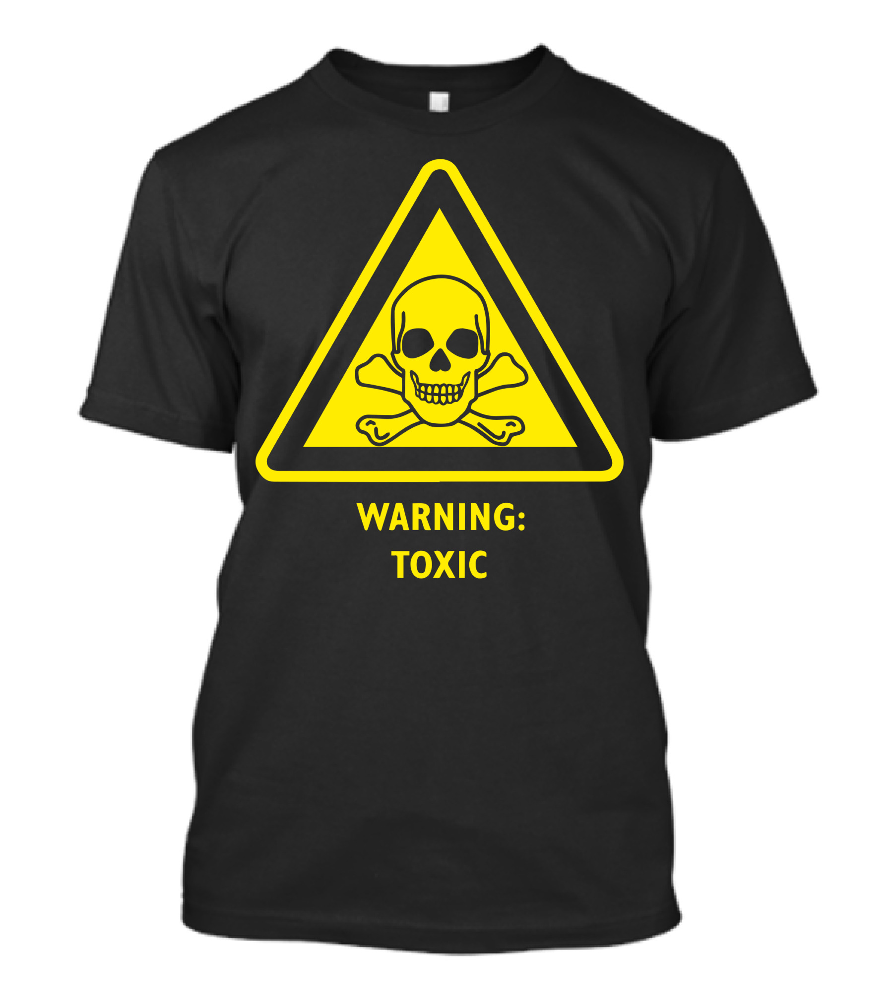 Warning Toxic Hazard Skull And Crossbones Laboratory Poison Substance Warning T-Shirt