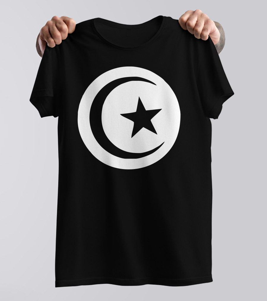 Tunisia International Support Your Country Sport Flag Crescent Star T-Shirt