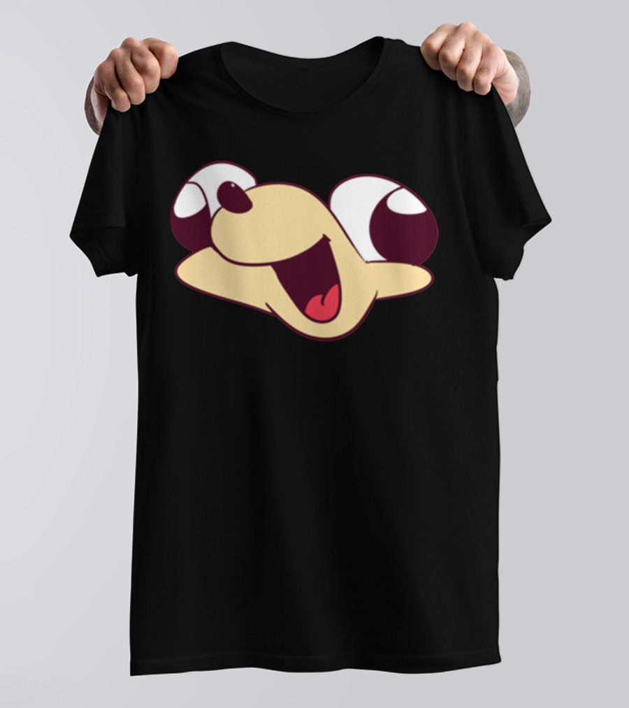 Ugandan Knuckles Meme Face Looking Up With Wide Eyes And Open Mouth T-Shirt