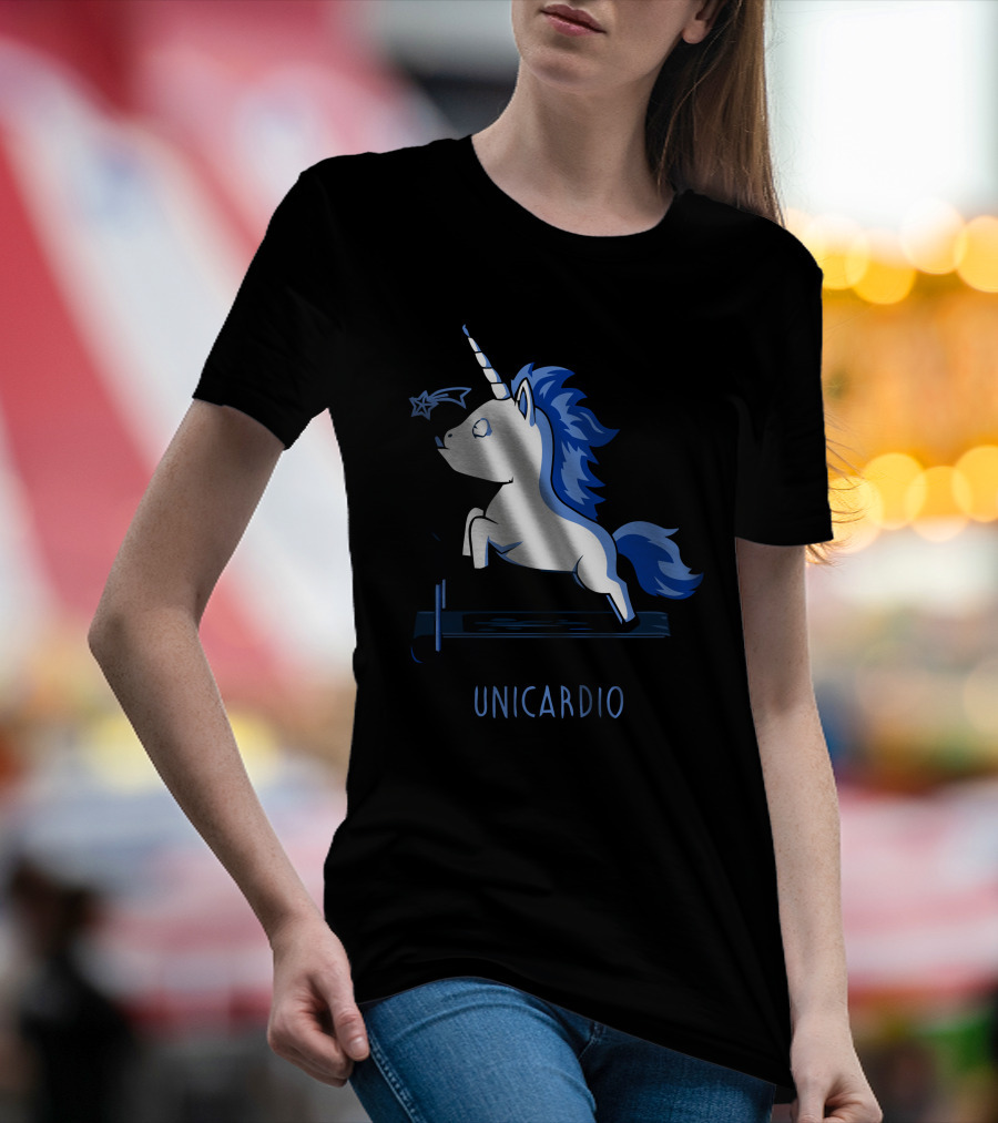 Unicardio Unicorn Treadmill Star Exercise T-Shirt