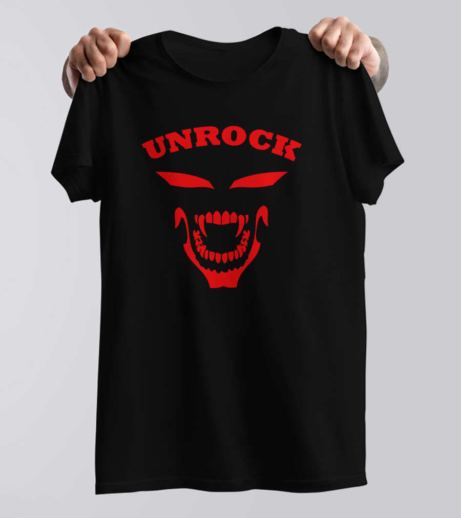 UNROCK Red Monster Face T-Shirt
