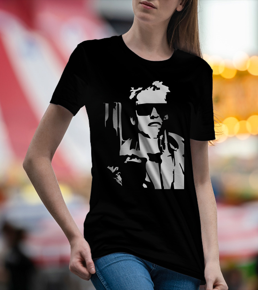 Uomo Terminator Arnold Schwarzenegger Cinema Iconic T-Shirt