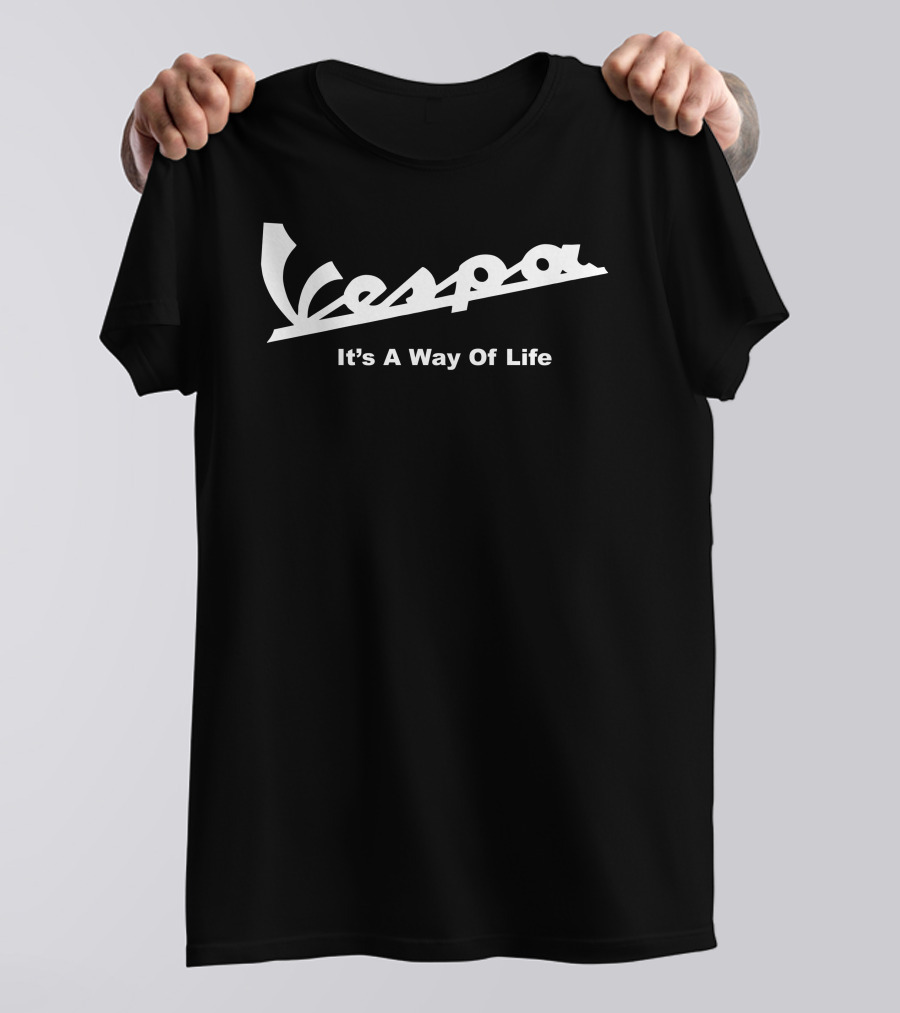 Vespa It's A Way Of Life Retro Scooter Lifestyle T-Shirt