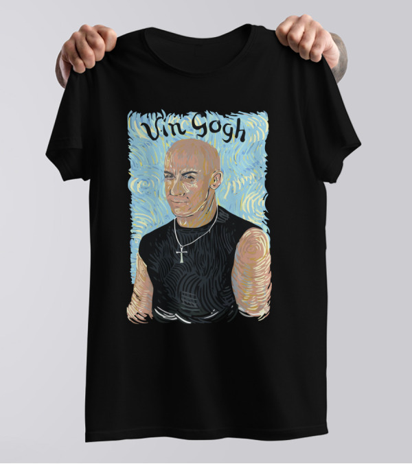 Vin Gogh Van Gogh Starry Night Mashup T-Shirt