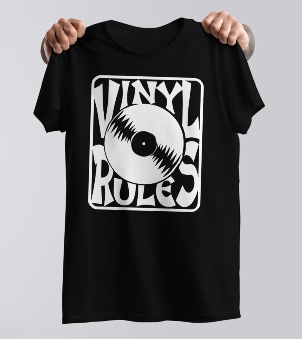 Vinyl Rules Retro Vinyl Record T-Shirt