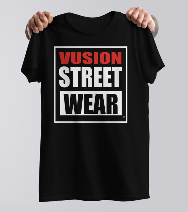Vusion Street Wear Bold Logo Block T-Shirt